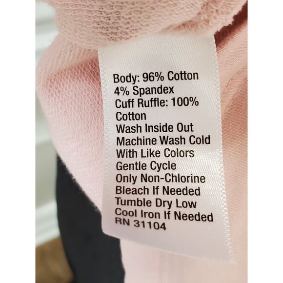 Crown & Ivy Womens Pink Cotton Long Sleeve Round Neck Top Blouse Size Small - Picture 8 of 10